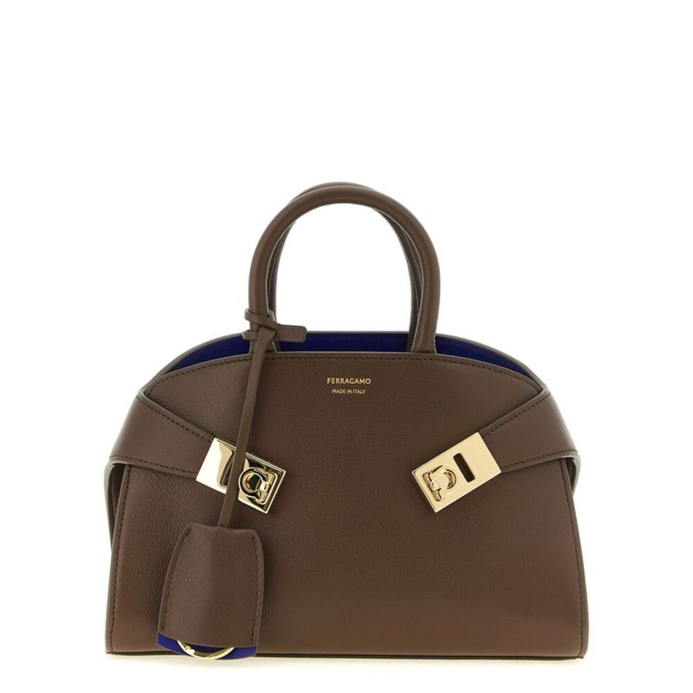 Ferragamo Brown Calfskin Women's Handbag